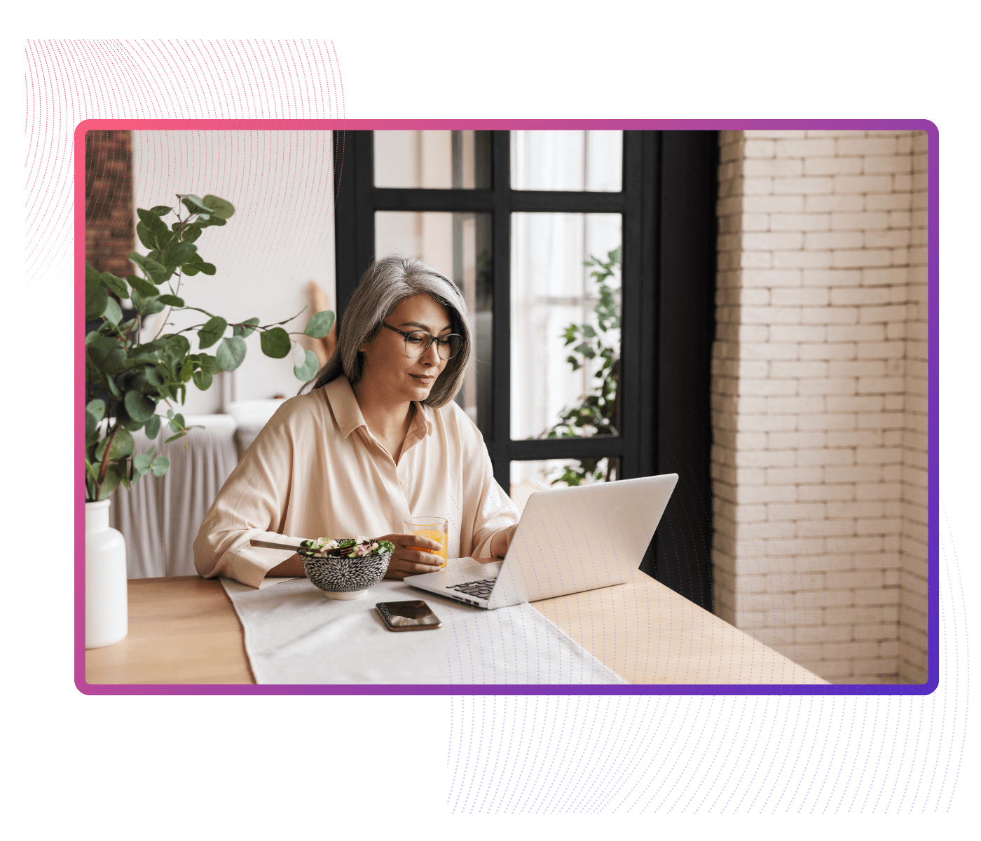 woman at desk